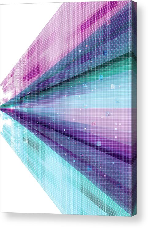 Rectangle Acrylic Print featuring the photograph Digital Design by Digital Vision.