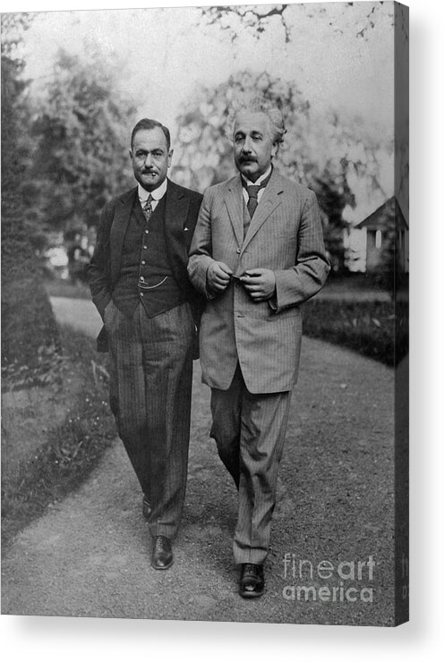 Physicist Acrylic Print featuring the photograph Famous Professor Caught By The Camera by Bettmann