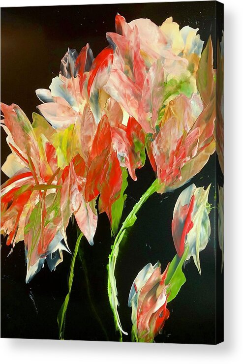 Floral Acrylic Print featuring the painting Garden by Tommy McDonell