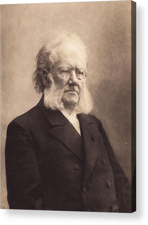 People Acrylic Print featuring the photograph Henrik Ibsen by Hulton Archive