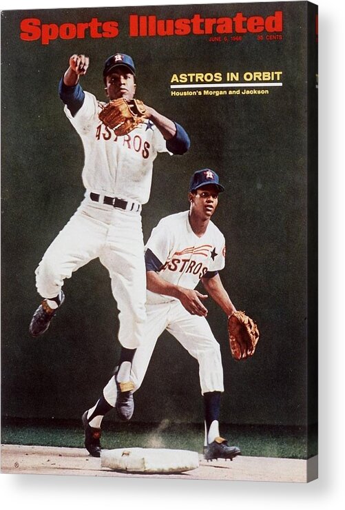 Magazine Cover Acrylic Print featuring the photograph Houston Astros Joe Morgan And Sonny Jackson Sports Illustrated Cover by Sports Illustrated
