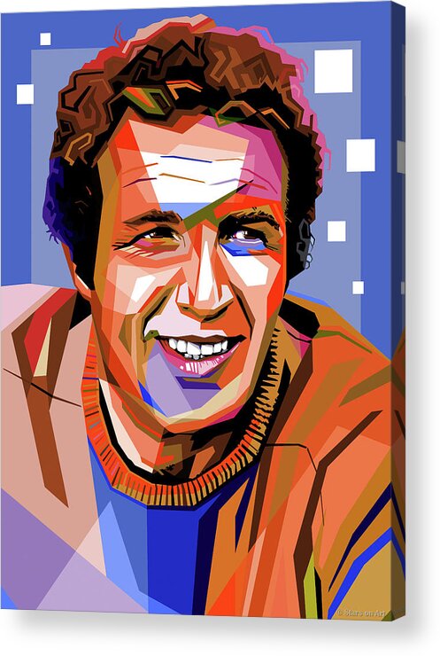 James Caan Acrylic Print featuring the digital art James Caan by Movie World Posters