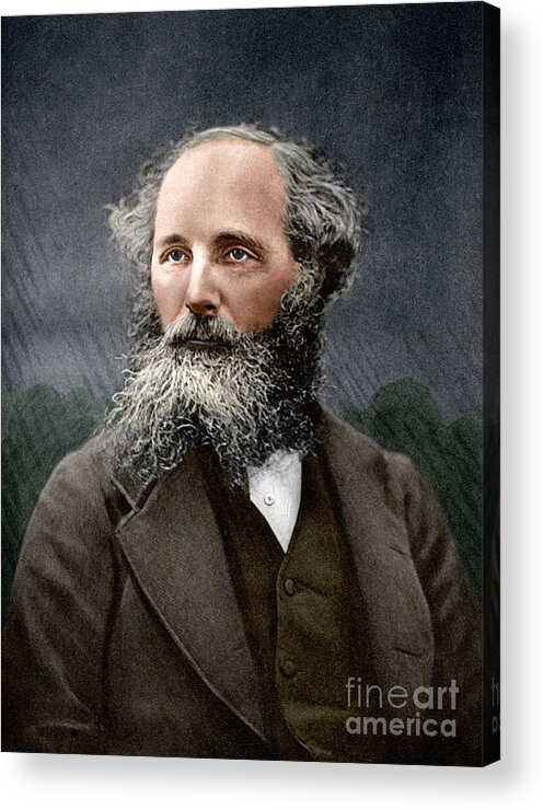 Electrical Engineering Acrylic Print featuring the photograph James Clerk Maxwell by Sheila Terry/science Photo Library