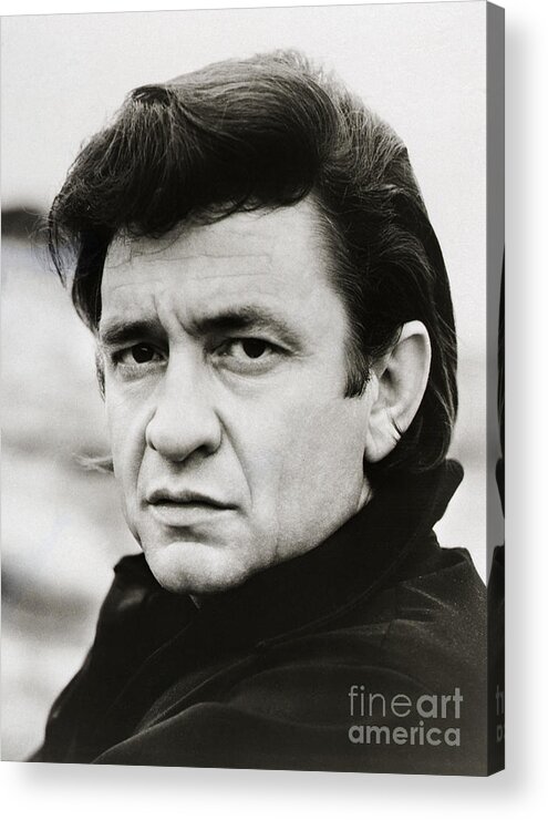 Singer Acrylic Print featuring the photograph Johnny Cash by Bettmann