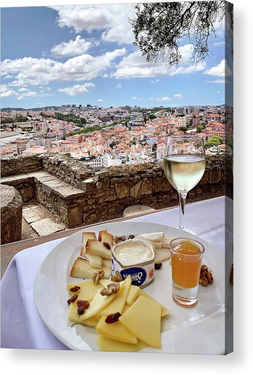 Cheese Acrylic Print featuring the photograph Lisbon Hilltop View by Jill Love