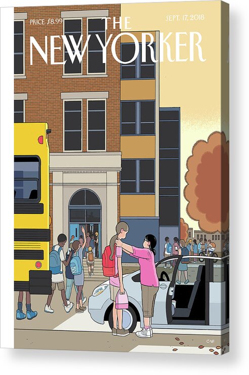 Looking Up Acrylic Print featuring the painting Looking Up by Chris Ware