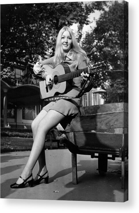 Singer Acrylic Print featuring the photograph Mary Hopkin by Douglas Miller