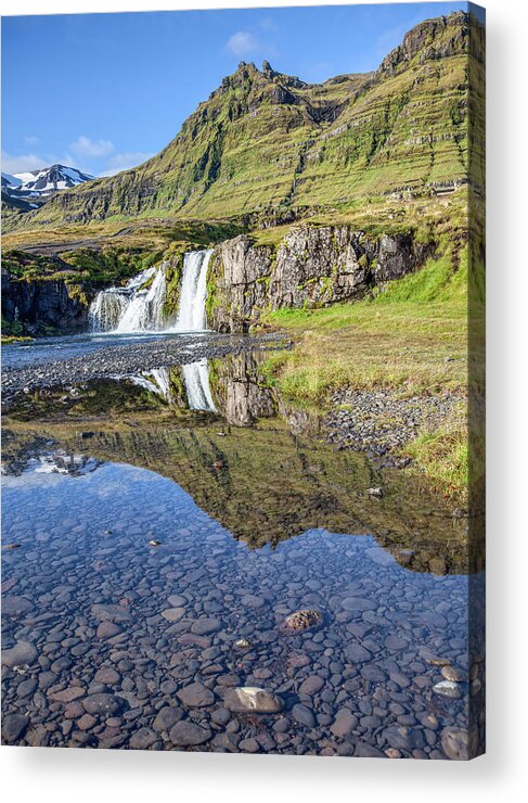 David Letts Acrylic Print featuring the photograph Mountain Reflection by David Letts