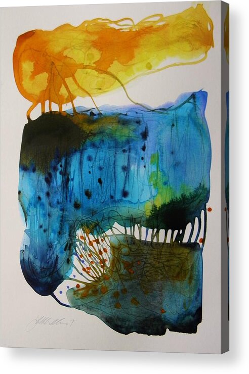Abstract Acrylic Print featuring the painting My Only Sunshine by John Williams