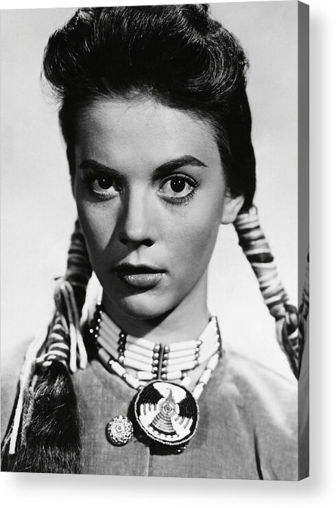 Natalie Wood Acrylic Print featuring the photograph NATALIE WOOD in THE SEARCHERS -1956-. by Album