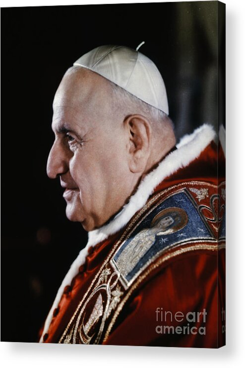 State Of The Vatican City Acrylic Print featuring the photograph Pope John Xxiii by Bettmann