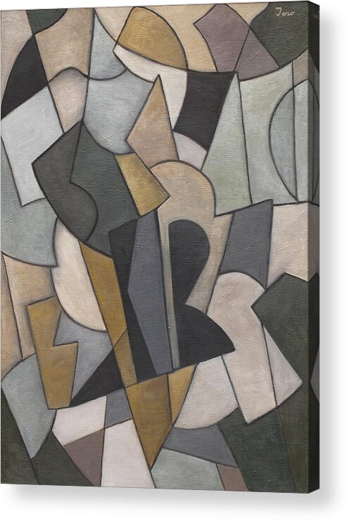 Abstract Acrylic Print featuring the painting Relativity by Trish Toro