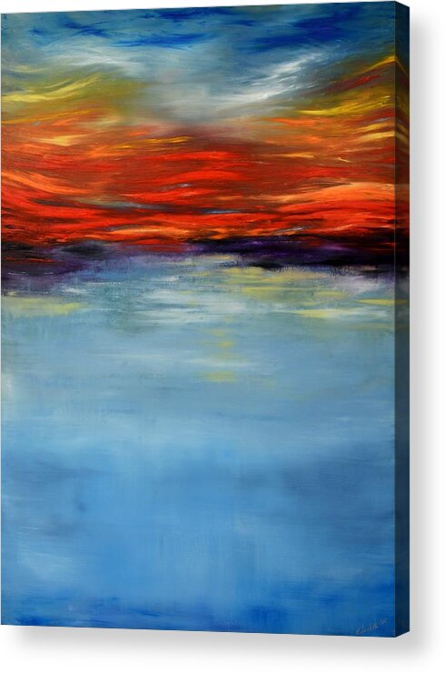 Landscape Acrylic Print featuring the painting Rhapsody by Elizabeth Cox