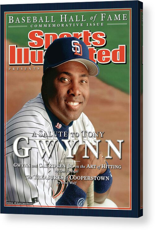 Peoria Sports Complex Acrylic Print featuring the photograph San Diego Padres Tony Gwynn Sports Illustrated Cover by Sports Illustrated