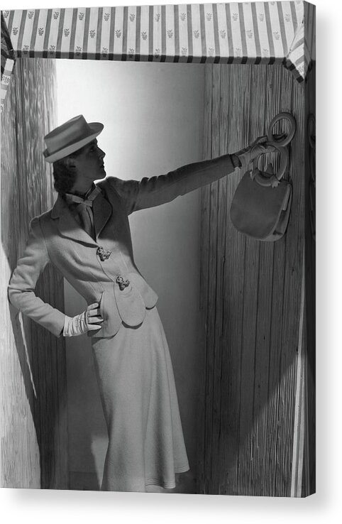 Accessories Acrylic Print featuring the photograph Schiaparelli Suit and Accessories by Andre Durst