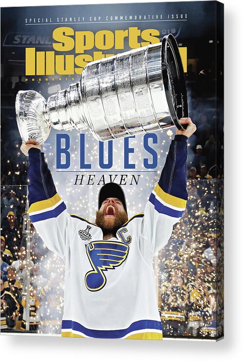 Playoffs Acrylic Print featuring the photograph St. Louis Blues, 2019 Nhl Stanley Cup Champions Sports Illustrated Cover by Sports Illustrated