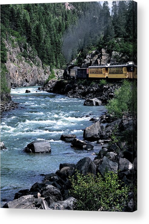 Animas River Acrylic Print featuring the photograph Steam Locomotive by Jim Hill