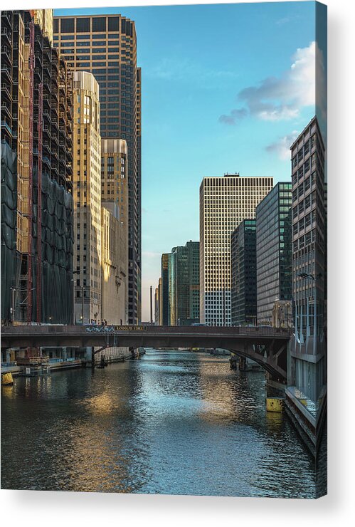 Chicago Acrylic Print featuring the photograph The River Does Run Thru It by Nisah Cheatham