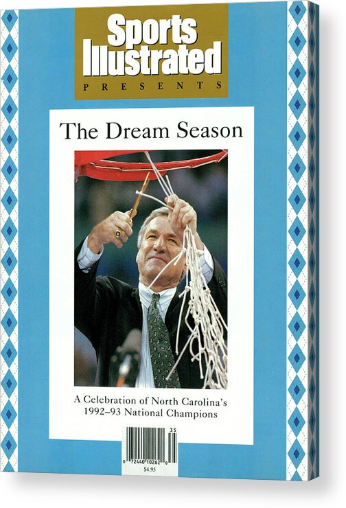 North Carolina Acrylic Print featuring the photograph University Of North Carolina Coach Dean Smith, 1993 Ncaa Sports Illustrated Cover by Sports Illustrated
