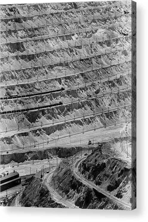 Mine Workings Acrylic Print featuring the photograph Utah Copper Canyon by Andreas Feininger