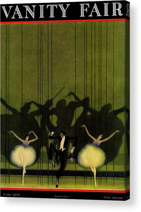#new2022 Acrylic Print featuring the painting Vanity Fair Cover Of Three Dancers On Stage by William Bolin