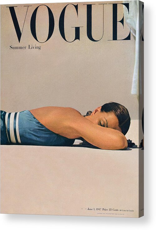 Vogue Acrylic Print featuring the photograph Vogue Magazine June 1st, 1947 by John Rawlings