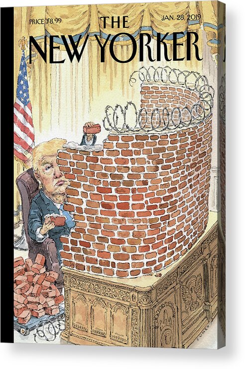Walled In Acrylic Print featuring the painting Walled In by John Cuneo