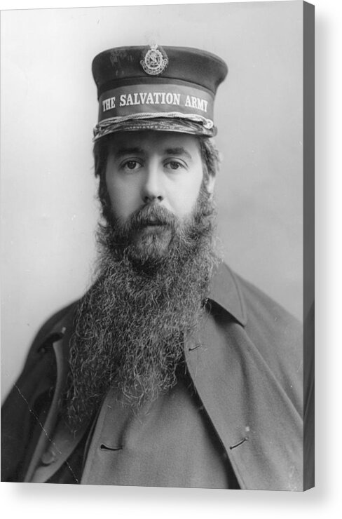 People Acrylic Print featuring the photograph William Booth by London Stereoscopic Company