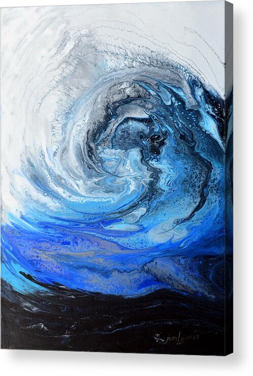 Acrylic Painting Acrylic Print featuring the painting Wind and Wave by Joan Garcia