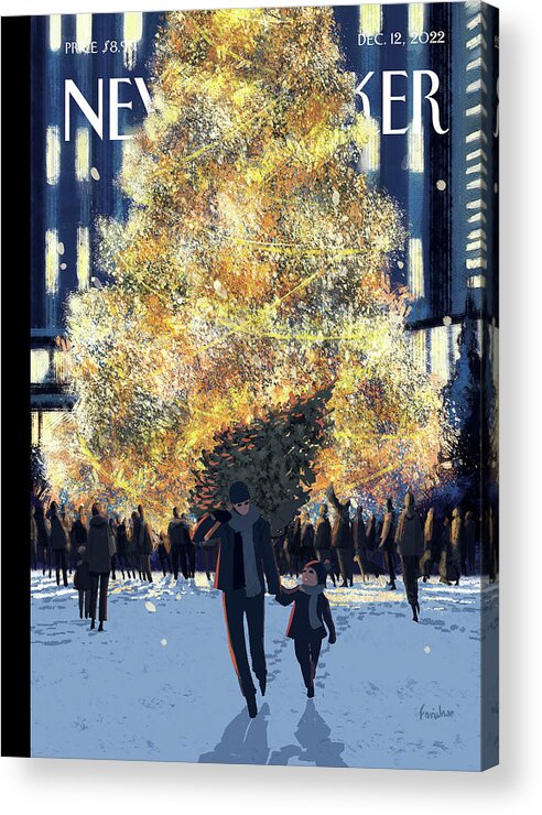 150426 Acrylic Print featuring the drawing Evergreens #1 by Matthieu Forichon