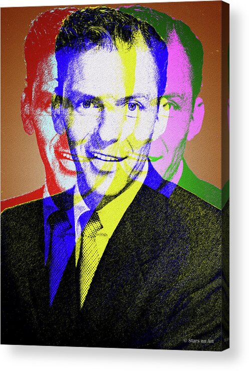 Frank Sinatra Acrylic Print featuring the digital art Frank Sinatra #1 by Movie World Posters