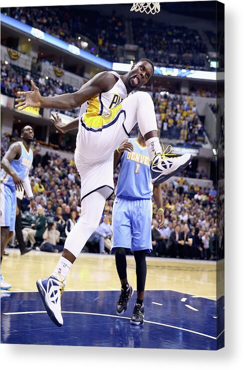 Nba Pro Basketball Acrylic Print featuring the photograph Lance Stephenson #1 by Andy Lyons