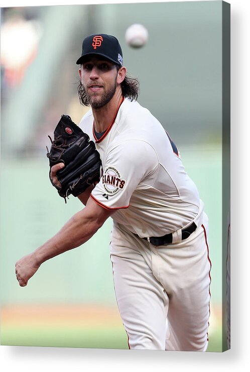 Playoffs Acrylic Print featuring the photograph Madison Bumgarner #1 by Christian Petersen