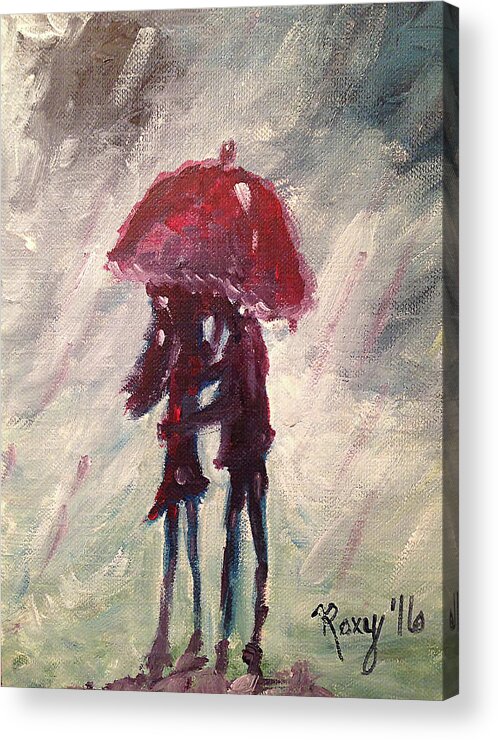 Impressionism Acrylic Print featuring the painting Stolen by Roxy Rich