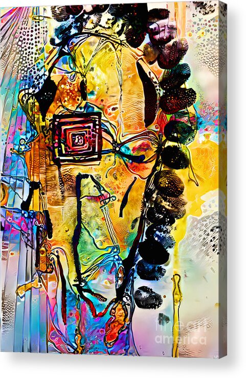 Contemporary Art Acrylic Print featuring the digital art 107 by Jeremiah Ray