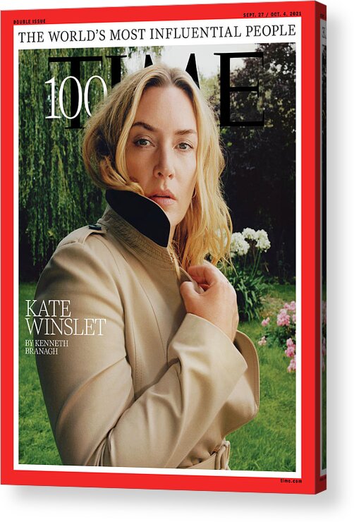 2021 Time 100 Acrylic Print featuring the photograph 2021 TIME100 - Kate Winslet by Photograph by Mark Peckmezian for TIME