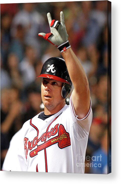 Atlanta Acrylic Print featuring the photograph Chipper Jones #4 by Kevin C. Cox