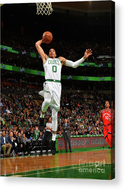 Nba Pro Basketball Acrylic Print featuring the photograph Jayson Tatum by Jesse D. Garrabrant
