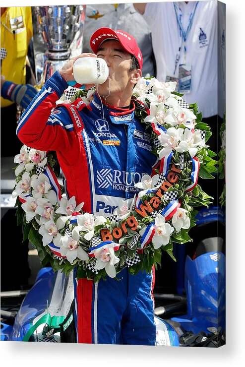 Takuma Sato Acrylic Print featuring the photograph 101st Indianapolis 500 #5 by Jamie Squire