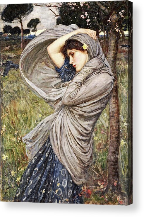 Victorian Acrylic Print featuring the painting Boreas by John William Waterhouse