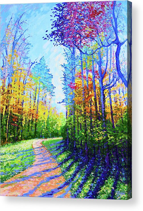 Impressionism Acrylic Print featuring the painting A Path Remembered by Darien Bogart