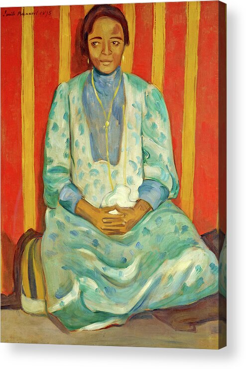 Emile Bernard Acrylic Print featuring the painting Abyssine by Emile Bernard