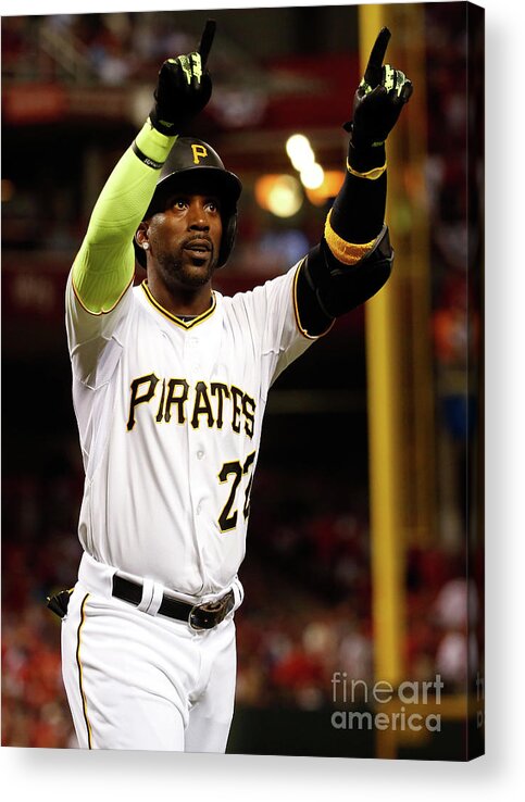 Great American Ball Park Acrylic Print featuring the photograph Andrew Mccutchen by Rob Carr