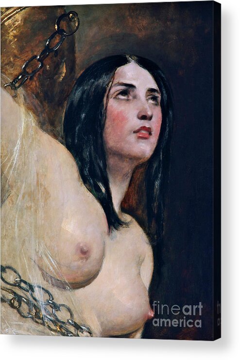 Andromeda Acrylic Print featuring the painting Andromeda by William Etty