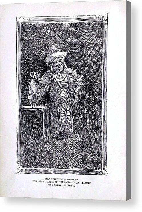 Richard Reeve Acrylic Print featuring the drawing Baron Trump 1893 by Richard Reeve