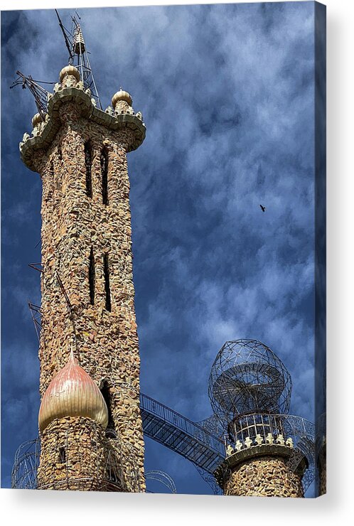 Attraction Acrylic Print featuring the photograph Bishop Castle Towers Turrets and Bridges by Debra Martz