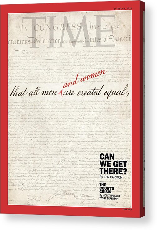 Can We Get There? Declaration Of Independence Acrylic Print featuring the photograph Can We Get There? by TIME photo-illustration