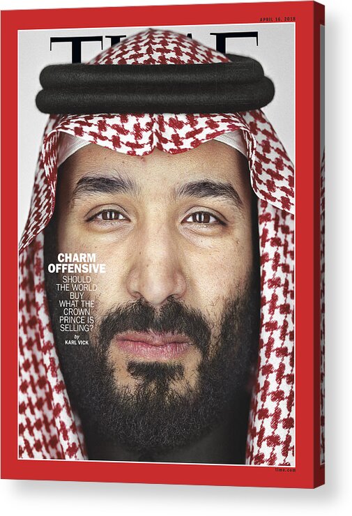 Crown Prince Acrylic Print featuring the photograph Charm Offensive by Photograph by Martin Schoeller for TIME