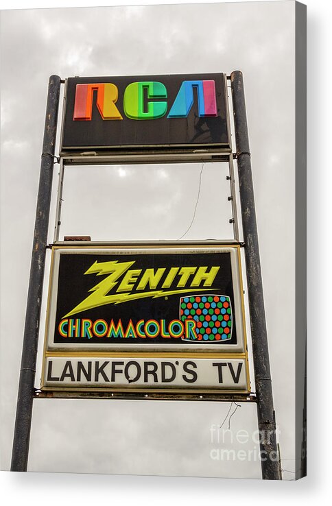 Virginia Acrylic Print featuring the photograph Color TV #2 by Lenore Locken