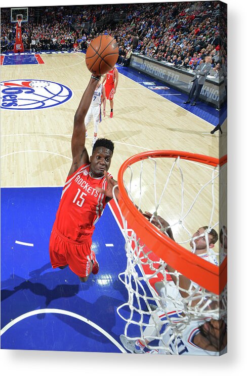 Nba Pro Basketball Acrylic Print featuring the photograph Clint Capela by Jesse D. Garrabrant